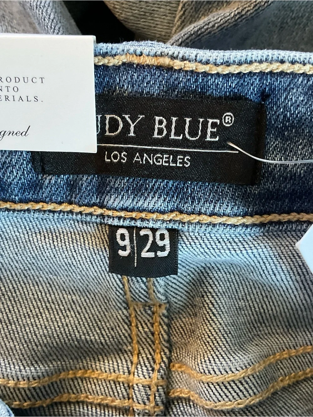 Judy Blue High Waist Light Wash Straight Denim Jeans 82501 Size 9 / 29 NWT